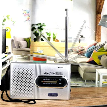 

2019 Hot Portable AM/FM Mini Radio with Telescopic Antenna Dual Band Channel Receiver Speaker HJ55