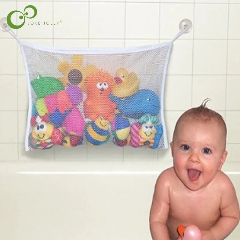 

Creative Folding Eco-Friendly 35X45cm Kids Baby Bathroom Mesh Bag Child Bath Toy Storage Bag Organiser Net Suction Baskets S10