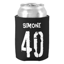 Персонализированные 40th на день рождения черный, белый цвет может кулер на день рождения, подарки, держатели банок с пивом модный дизайн для напитков, из неопрена Держатели