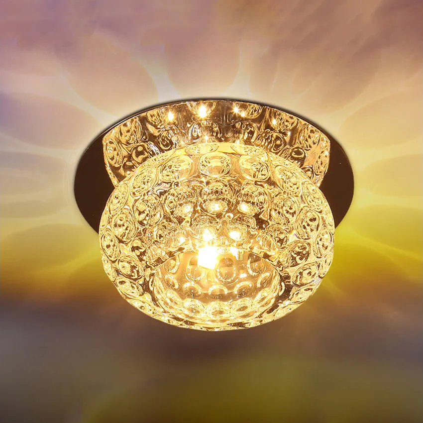 Us 8 49 50 Off Modern Simple Crystal Ceiling Lamp Bedroom Living Room Decorative Lighting Ceiling Light 3w 5w Led Ac110v 220v Bl95 In Ceiling Lights