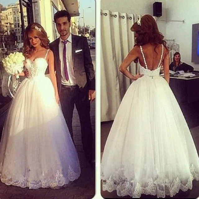 nuevo 2017 tirantes finos con cuentas vestido de bola vestidos de