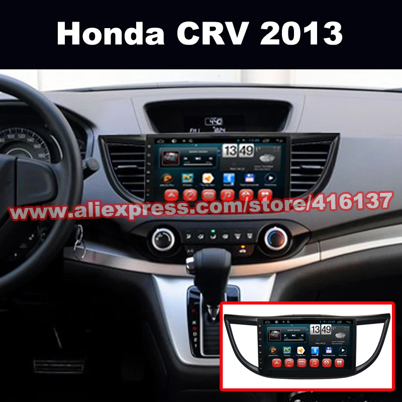 Clearance YAZH 1 din 10 Inch HD Capacitive Touch Screen for Honda CRV 2013 2014 Auto Car Radio Crv Stereo  Audio Video BT GPS Navigation 3