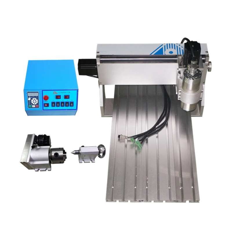 

1500W 800W 3 axis 4axis CNC router 3040 Ball screw woodworking engraving machine VFD water cooling spindle Stepper motor