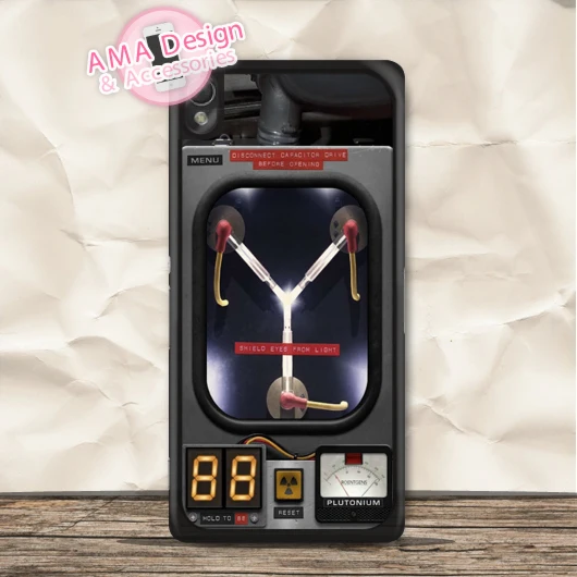 

Flux Capacitor Back To The Future Case For Xperia Z5 Z4 Z3 compact Z2 Z1 Z E4 T3 T2 SP M4 M2 C3 C
