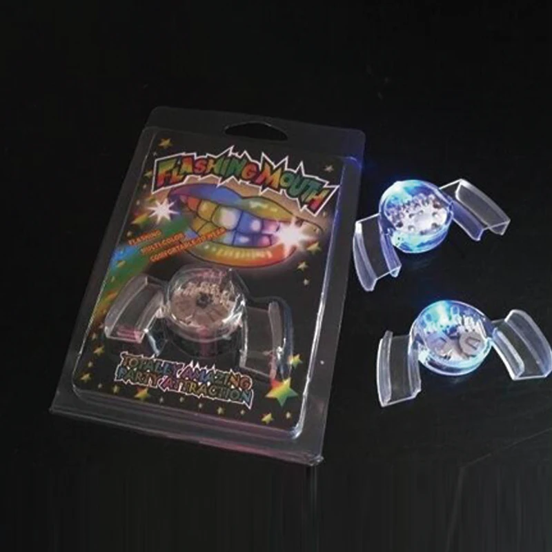 Colorful Flashing Flash Brace Mouth Guard Piece Festive Party Supplies Glow Tooth Funny LED Light Toy glow in the dark christmas (3)