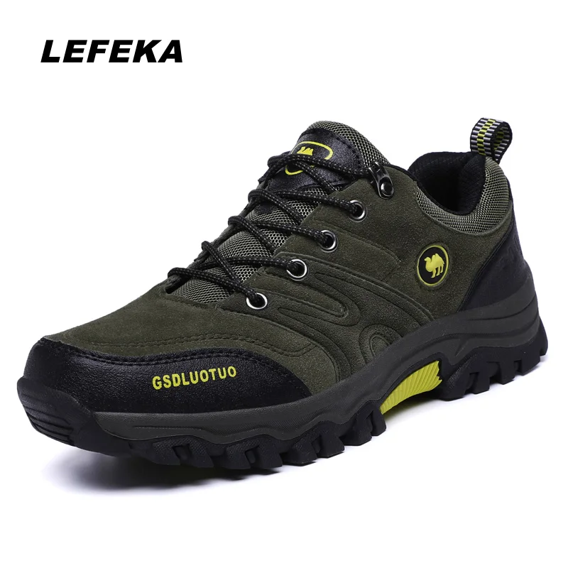 

LEFEKA Men Hiking Shoes Outdoor Waterproof Climbing Hunting Sneakers Men's Breathable Sport Shoes Antiskid Trekking Walking Shoe