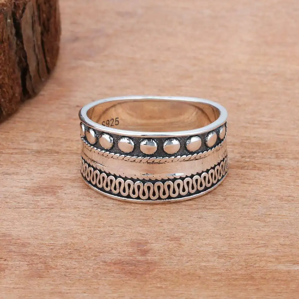 Solid 925 Sterling Silver Female Rings With Layers Bright Shining Jewelry GIft to Girls Engagement Rings(JewelOra RI102789)
