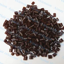 1 кг кератиновые клеевые гранулы бусины зерна наращивание волос коричневый цвет для I tip/u-кончик волос