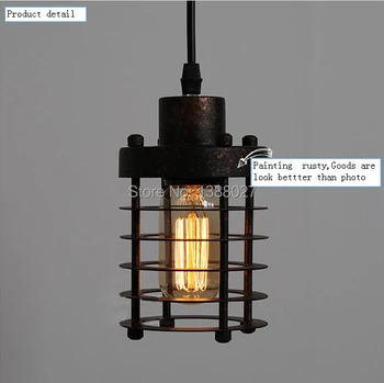 

New Classical American Style Industrial Retro Cage Pendant Light