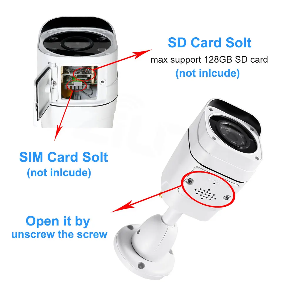 3G 4G WIFI камера 1080P беспроводная наружная ip безопасности GSM P2P H.264 Onvif APP CamHi|Камеры