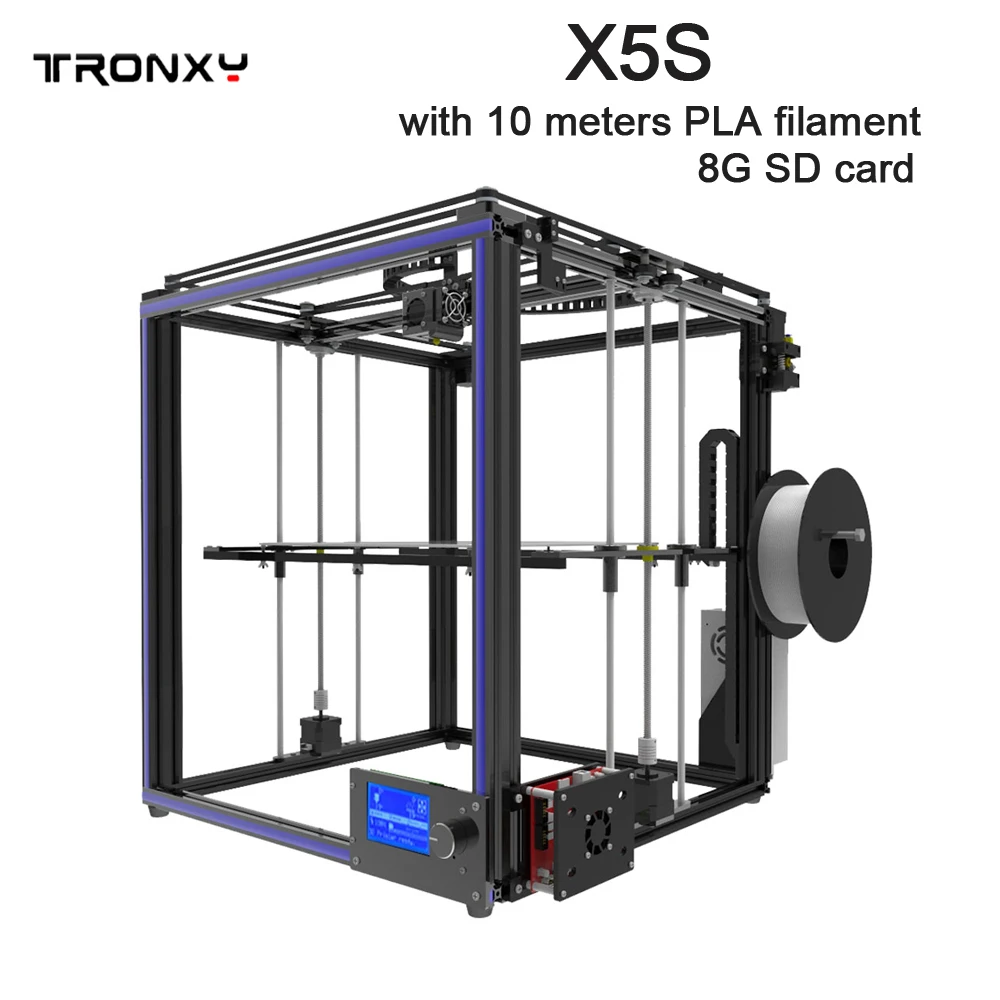 

Hot sale TRONXY X5S printing size 330*330*400mm 3D Printer Full Aluminium profile 3d printing