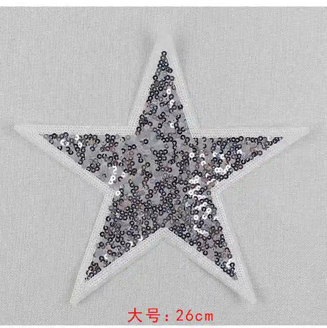 Star Sequins Patches For Clothes Embroidered Sew On Patch DIY accessory Applique Clothes Patch
