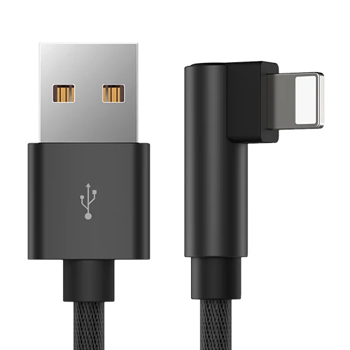 GUSGU 90 градусов USB кабель для iPhone X 8 7 6 зарядное устройство провода шнур 3 в 1 Micro USB кабель type-c usb type C кабель адаптер - Цвет: Black for iPhone