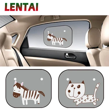 

LENTAI Car Side window shade Covers Animal Anti-static For kia Ceed Suzuki grand vitara Citroen xsara picasso Subaru Saab Lada