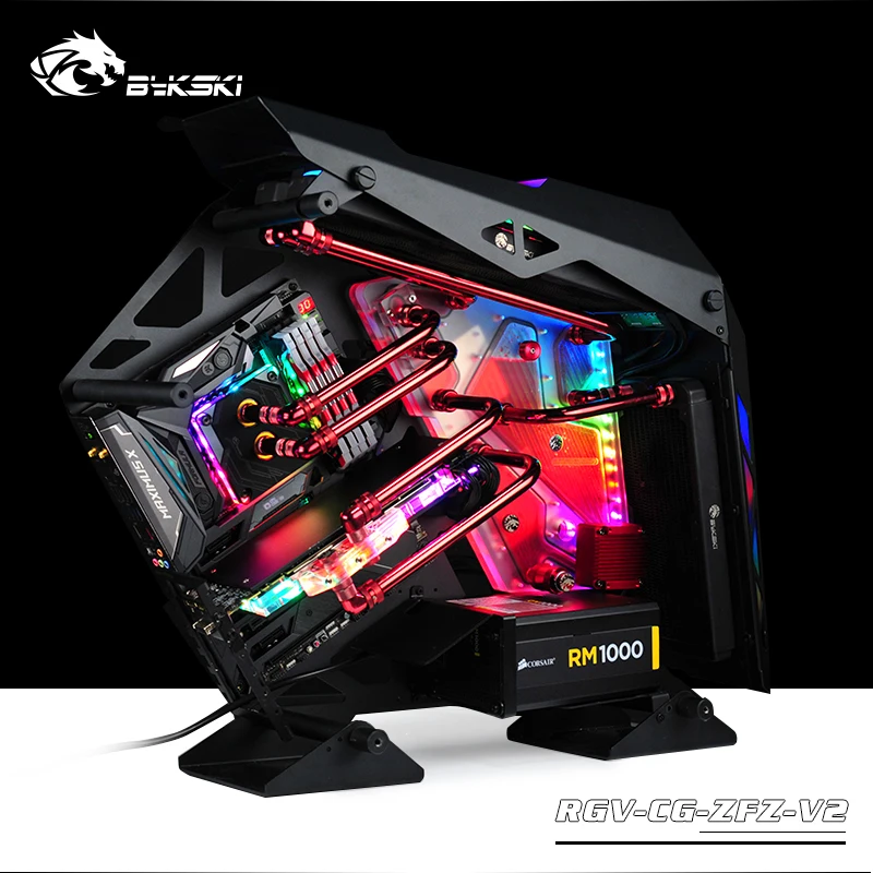  BYKSKI Acrylic Board Water Channel Solution kit use for COUGAR Conqueror Case / for CPU and GPU Blo