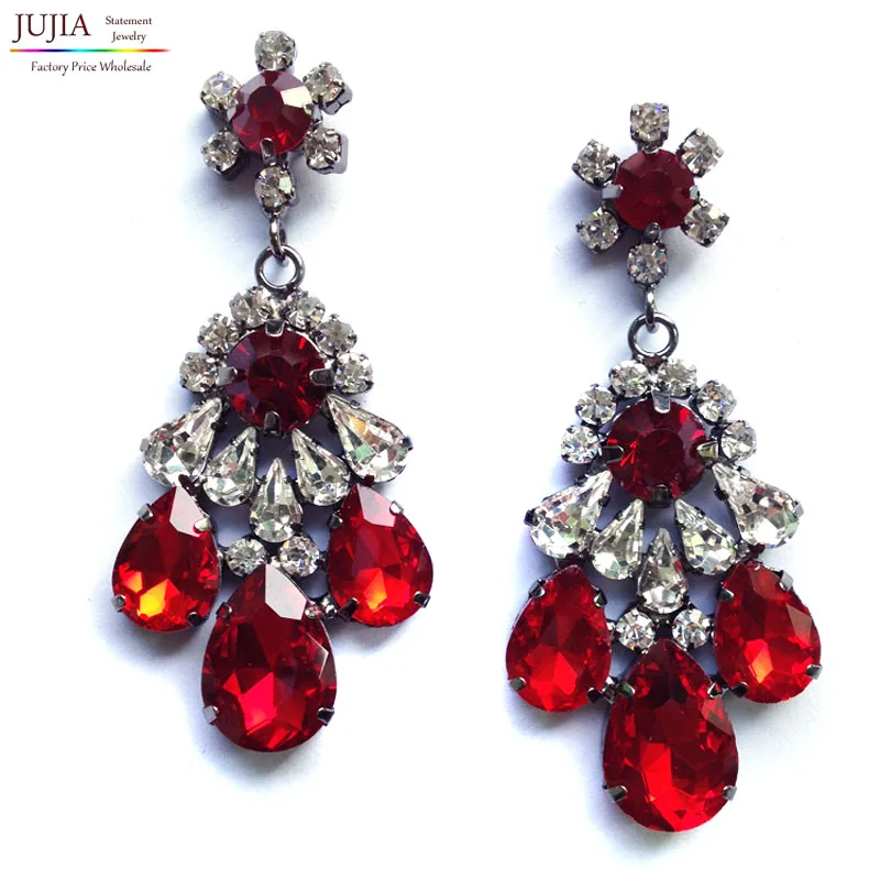 

New 2019 Trend fashion earring crysta vintage statement Earrings for women jewelry Factory Price