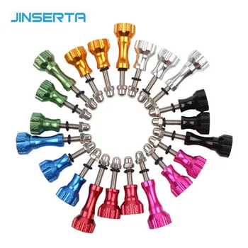 

JINSERTA Aluminum Colorful Thumb Knob Bolt Nut Screw for Xiaomi Yi 2 II 4K Go Pro SJ4000 accessories (1 Long and 2 Short )