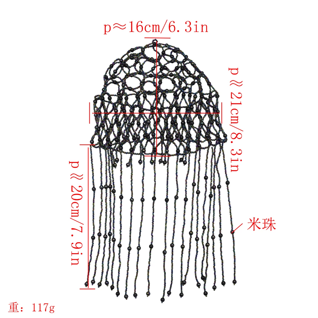 Богемный бисерный кисточкой головной убор танец живота голова Кепка шапка экзотические Клеопатра повязки на голову для женщин Племенной этнический зулу Индия ювелирные изделия для волос