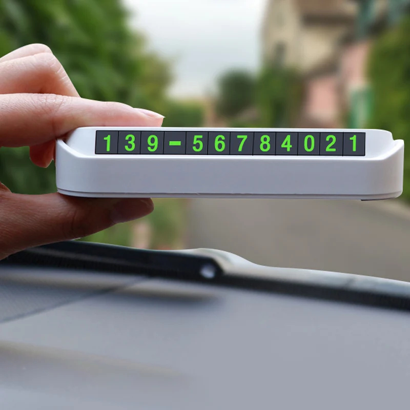 1 pcs سيارة التصميم المؤقتة بطاقة ركن السيارة الهاتف رقم بطاقة لوحة رقم الهاتف سيارة بارك توقف في سيارة التصميم السيارات اكسسوارات
