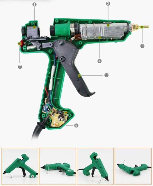 Pistola Barras  Glue Gun - 2 25-40 W Glue Gun Melt Tool Repair Sticks Heat  - Aliexpress