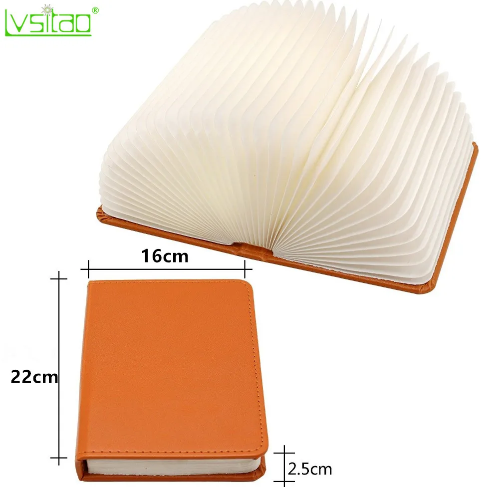 

led book light usb Rechargeable PU cover portable folding Night light creative home decor 4colors led table lamps Novelty gifts