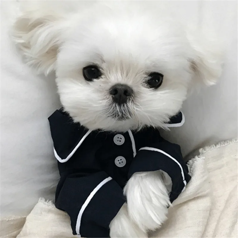 

Pet Pajamas Winter Dogs Jumpsuit Fashion French Clothes for Dogs Chihuahua Ropa Perro Bulldog Small Dog Clothing