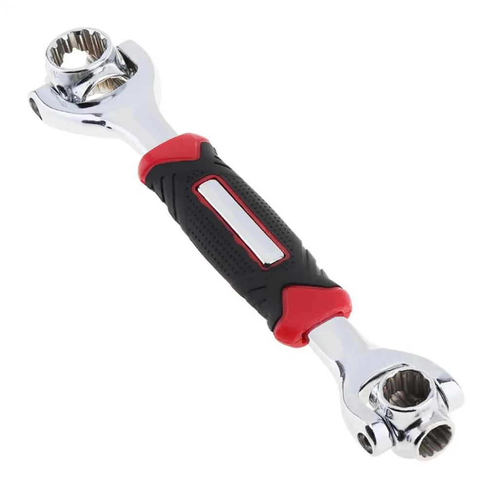 

48 in 1 Multifunctional 360 Degree Revolving Rotate Wrench Socket Stainless Steel Universal Wrench Works With Spline Bolts