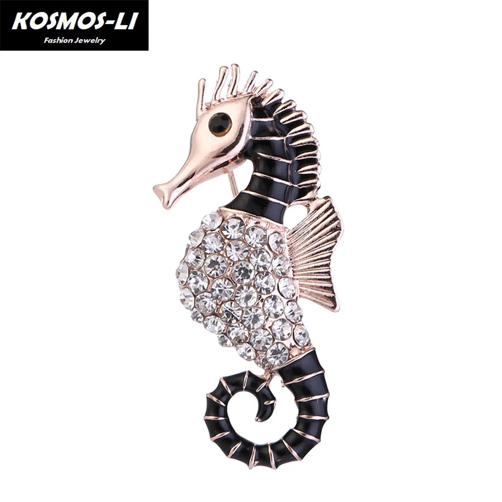 

Fashion Jewelry Seahorse Brooches for WomenSilver Scarf Brooch Pins Accessories F Style Wedding Accessories Good Gift