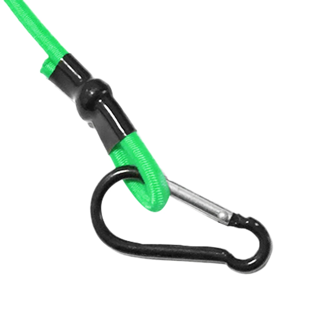 3ft Elastic Kayak Canoe Tow Leash Tow Line Secure Lanyard With 2 Carabiners Kayak Safety Lanyard Kayak Accessories