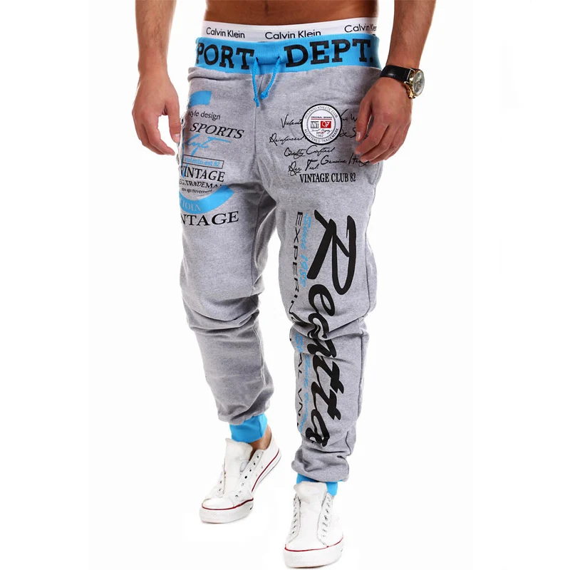 TJWLKJ 2019 Hip Hop Streetwear Sweat Pants Mens Letter Printing Harem Cool Long Pants Joggers Wear Plus Size M-XXXL Drawstring
