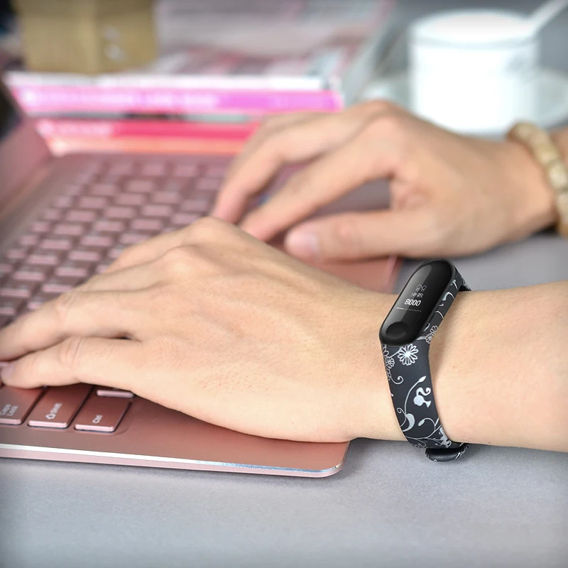 100 шт./лот mi band 3 Силиконовый ремешок для Xiao mi Band 3 ремешок для наручных часов Высокое качество сменный Браслет спортивный браслет