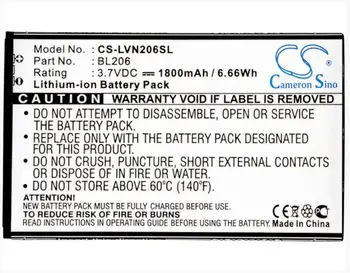 

Cameron Sino 1800mAh battery for LENOVO A600E A630 BL206 Mobile, SmartPhone Battery