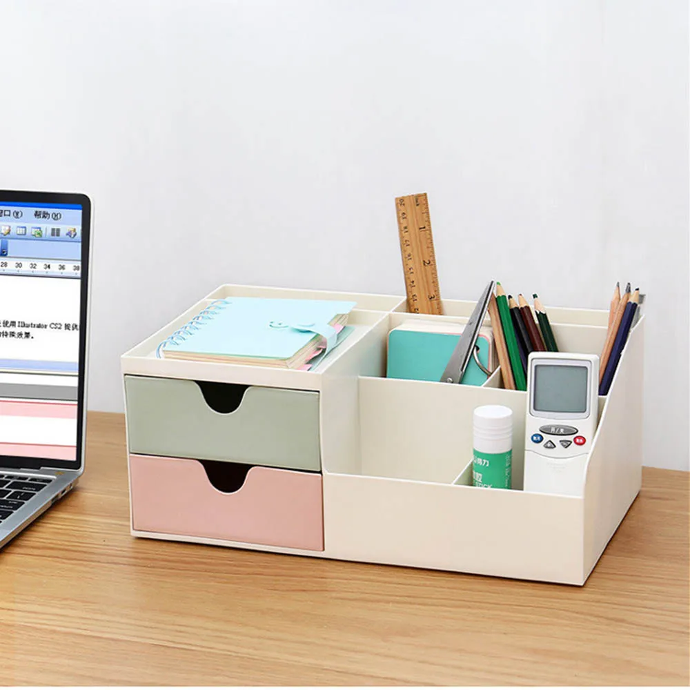 

Storage Box Trapezoidal Desktop Simple Cosmetic Box for Living Room Bedroom Dressing Table Finishing Box