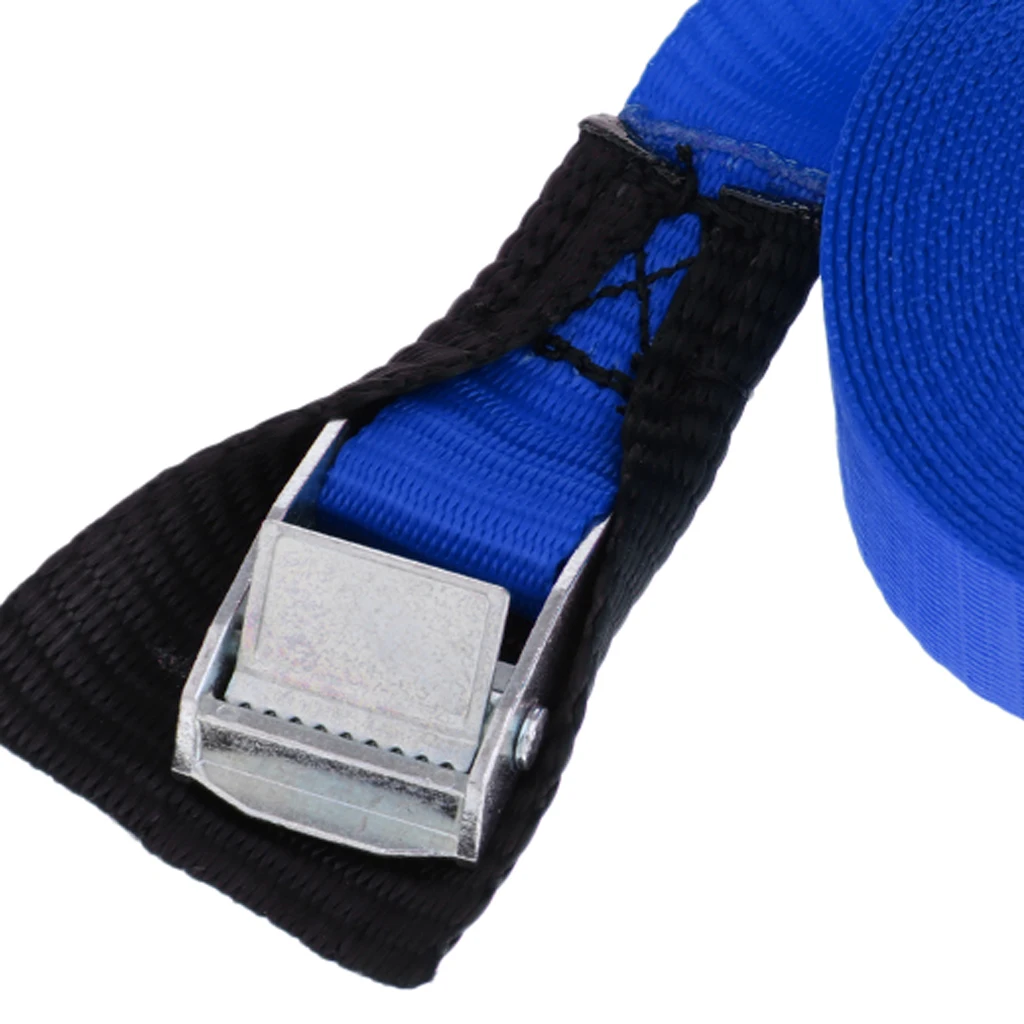 1 inch Wide 5 Meters / 3 Meters Kayak Tie Down Strap Pack Lash Belt Metal Buckle Fabric Protector Luggage Cargo Lash Belt