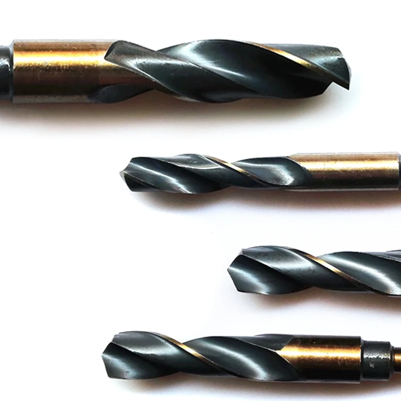 DWZ 8Pcs Lathe Reduced Shank HSS Bench Twist Drill Bit Set CNC Metric 14-25.5mm