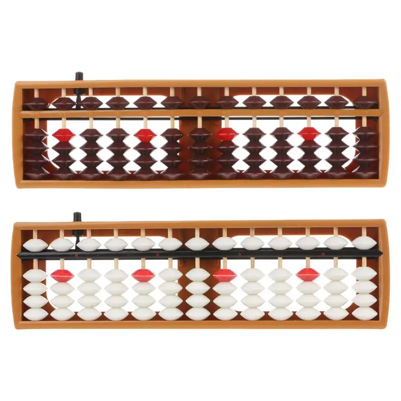 

Portable Japanese 13 Digits Column Abacus Arithmetic Soroban Caculating School Math Learning Tool
