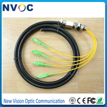 Открытый 5 м 4 ядра одиночный режим SC/APC SM открытый волоконно-оптический водонепроницаемый косичка, открытый SC/APC Волоконно-оптический кабель