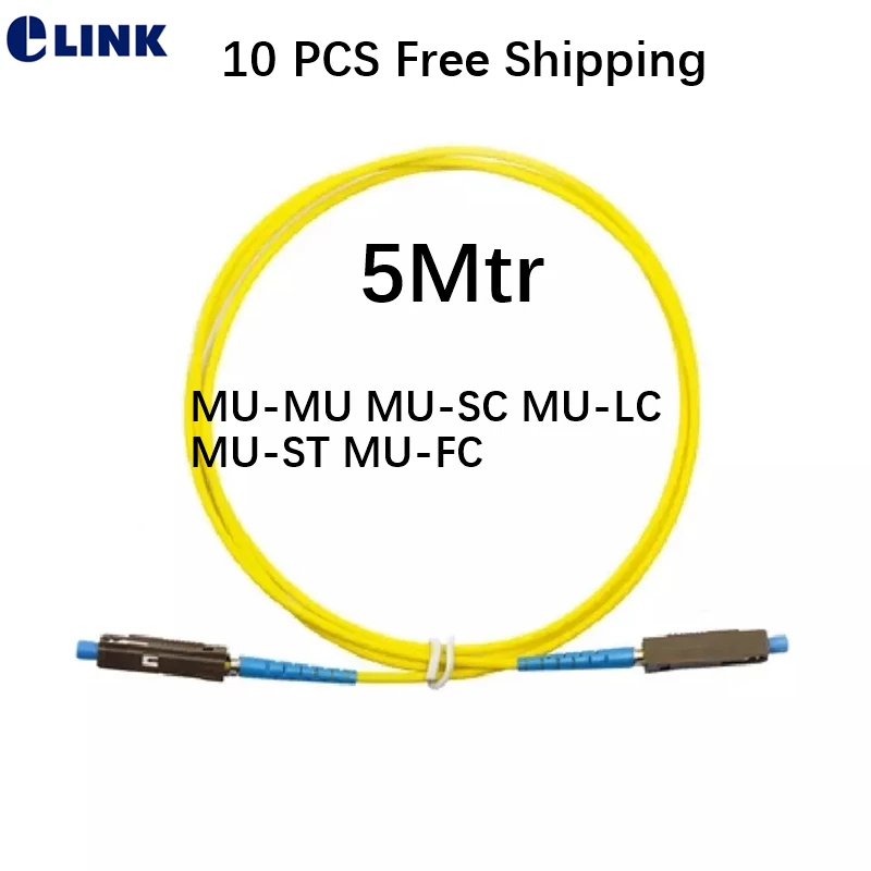 

Патчкорд MU 5 м SM MU-LC MU-FC MU-SC MU-ST оптоволоконный перемычка 5mtr симплексный 9/125um OS1 OS2 ftth кабель 10 шт. ELINK