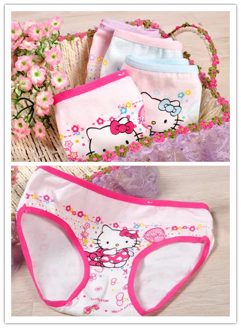 

Girls Cotton Baby Pants Underwear Shorts Kids Briefs Wholesale Hello Panties Kitty Clothes Free Shipping 12pcs/lot 813a