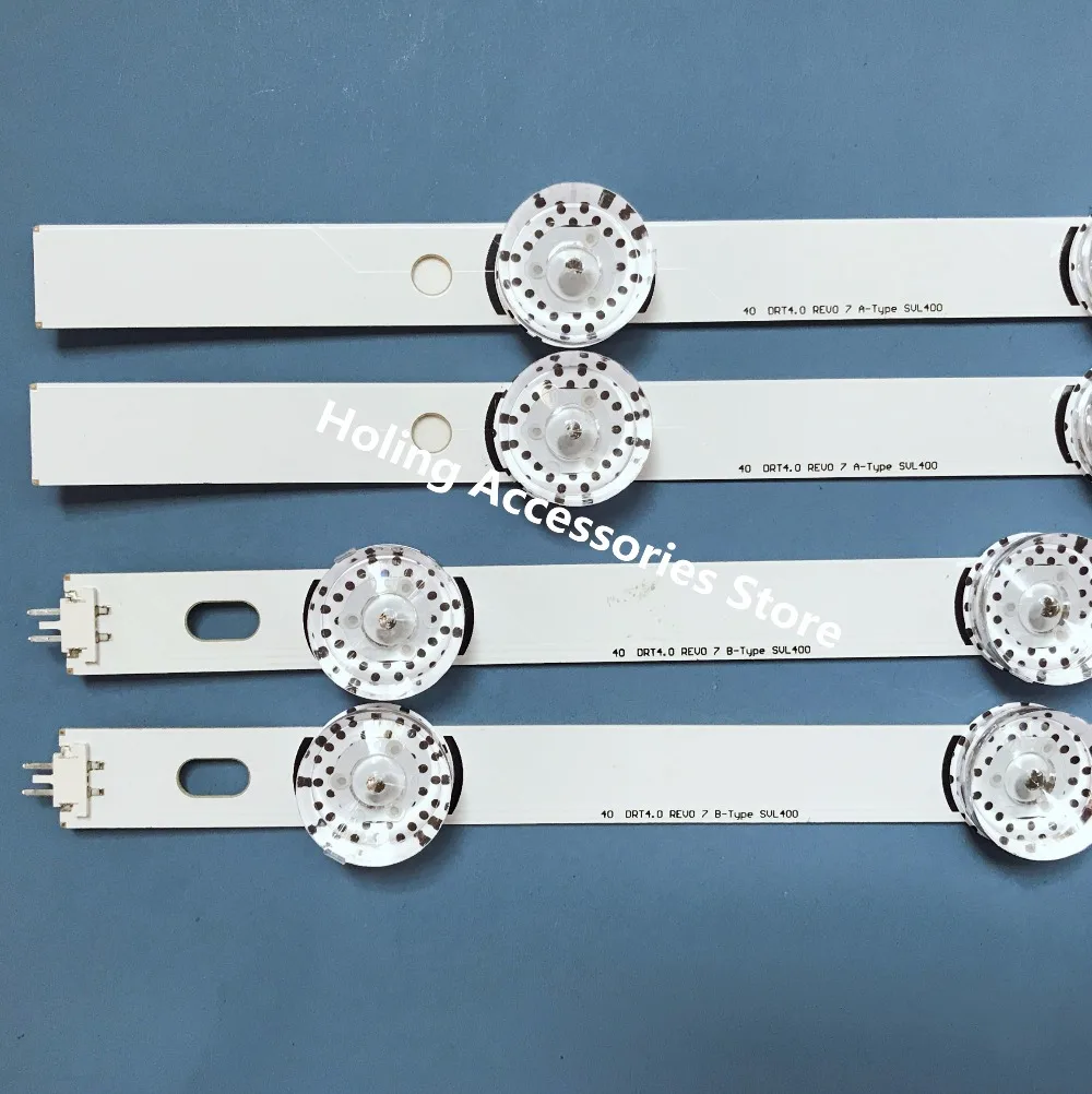 

8 PCS/set LED srip DRT4.0 40"A B type SVL400 for LG 40FL5300J INNOTEK 40FL5400 DRT 4.0 40"A B 4 LEDs 41.5cm DRT 3.0 40"A B