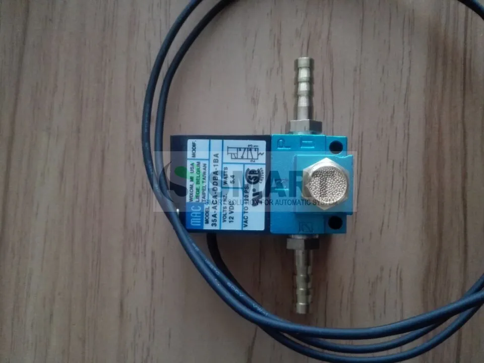 

free shipping high frequency 24v 1/8 MAC micro solenoid valve 35A-ACA-DDBA-1BA high frequency solenoid valve with fitting