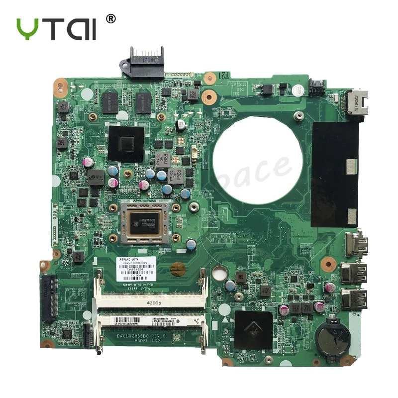 15-N محمول لوحة رئيسية لأجهزة HP 15-N اللوحة 734824-501 A10-5745M CPU HD 8670 M 2 GB DA0U92MB6D0 100% اختبار سليمة