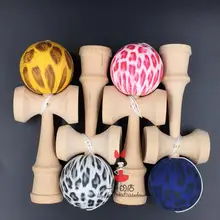 100 шт., 4 цвета, 4 вида ручки kendama, вы можете выбрать узор Cheetah
