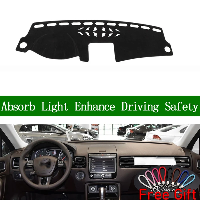 For Volkswagen Touareg 2011 2012-2018 Dashboard Cover Sun Shade Non-slip Dash Mat Pad Carpet Car Stickers Interior Accessories | Автомобили