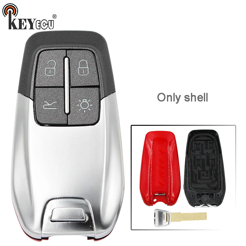 Us 1537 9 Offkeyecu For Ferrari 488 Gtb 2016 2017 2018 Replacement 4 Buttons Smart Remote Key Shell Case Housing Fob With Uncut Blade In Car Key