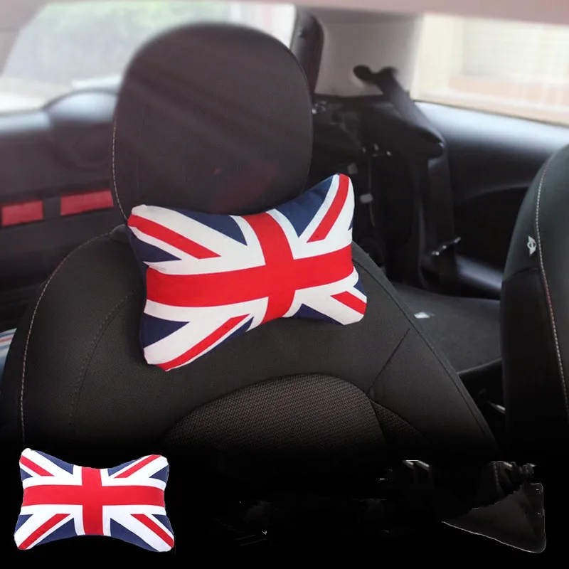 1pc car red union jack pillow for mini cooper countryman R60in Seat