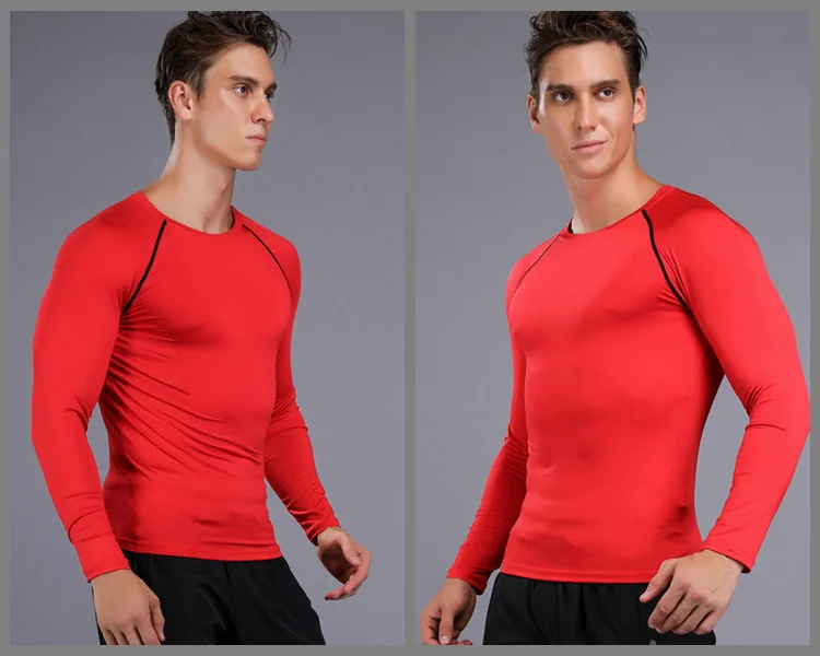 Мужская спортивная футболка с длинным рукавом для фитнеса, одежда для мужчин, s, тепловая, для бодибилдинга, тренажерного зала, компрессионная, быстросохнущая, трико, рубашка