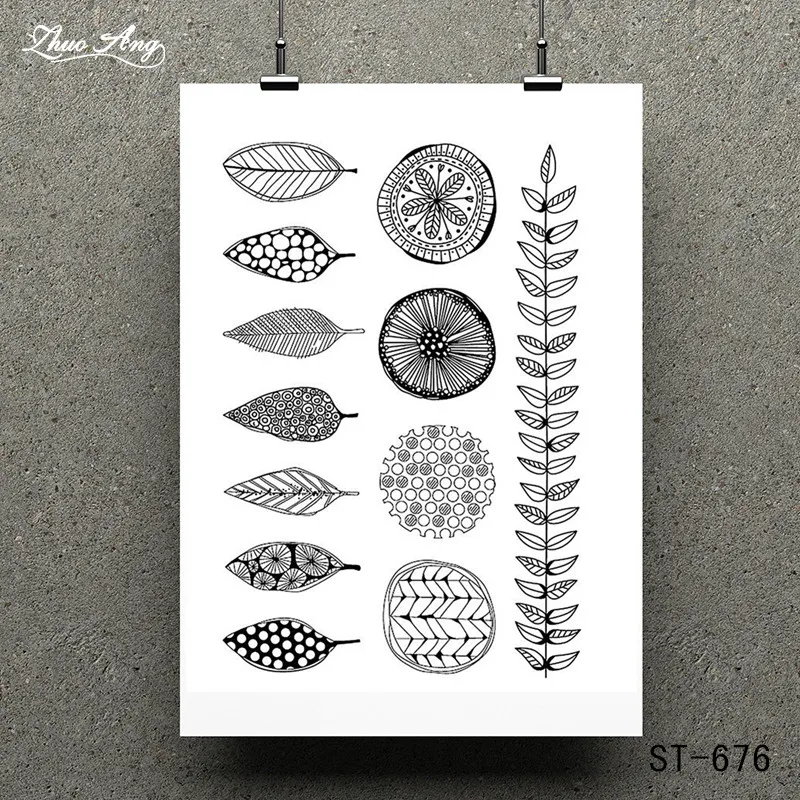 

Kinds of Leaves Transparent Clear Stamp for Scrapbooking Rubber Stamp Seal Paper Craft Clear Stamps Card Making