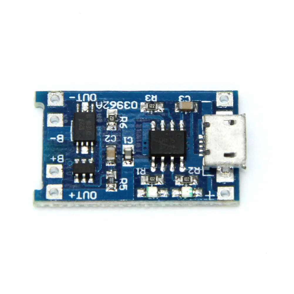 

Lithium Battery Charging Board 18650 5V USB 1A Board LiPo Charger Module