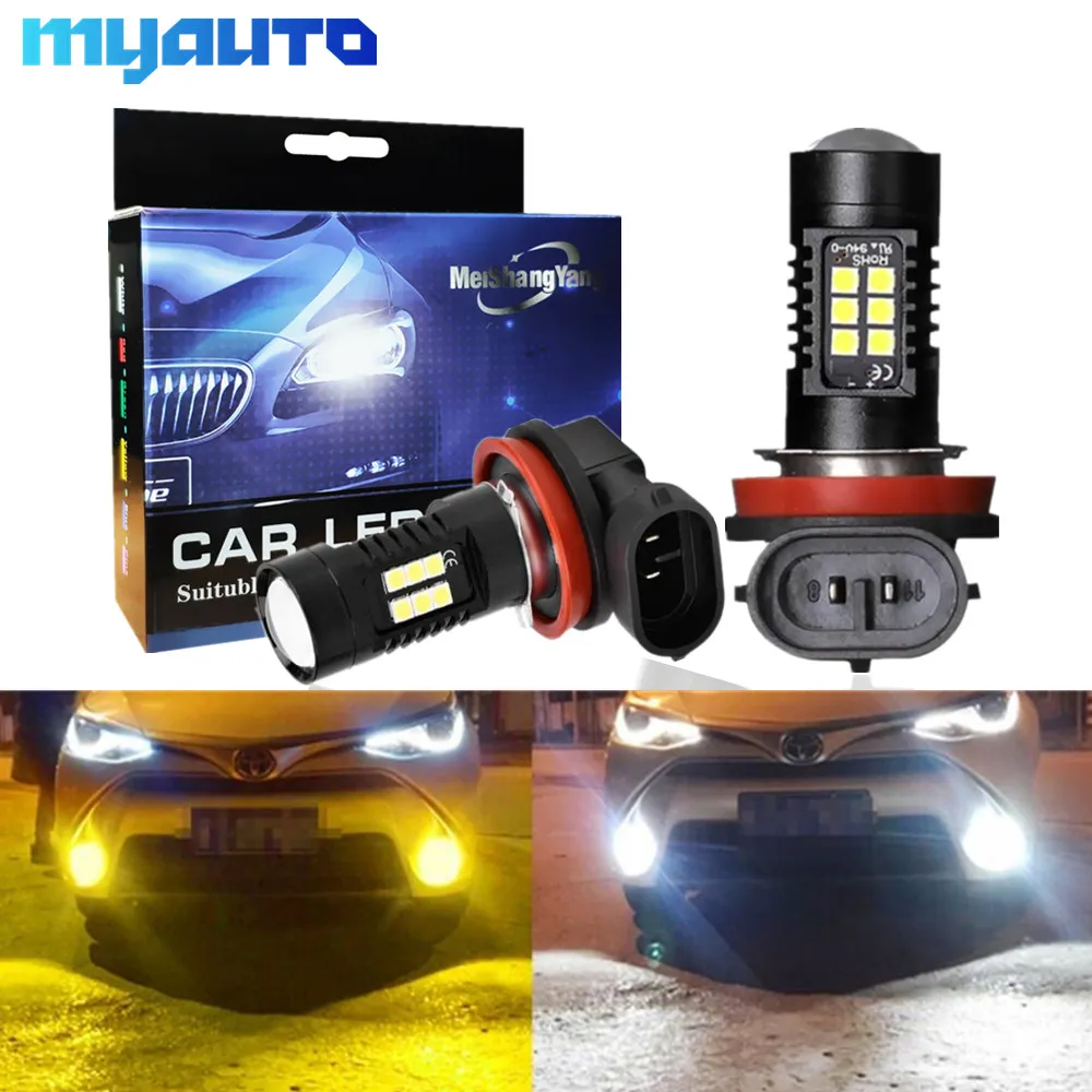 

2Pcs H8 H11 Led Bulb HB4 Led Bulbs HB3 9006 9005 SMD Lights 1200LM 6000K 12V/24V White Driving Running Car Lamp Auto Light Bulbs